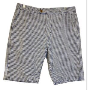 Brooks Brothers Men’s Bermuda Seersucker Shorts Sz. 32 Preppy Packable